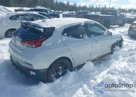 2019 Hyundai Veloster N z USA, uszkodzony, nr VIN KMHT36AH3KU003008